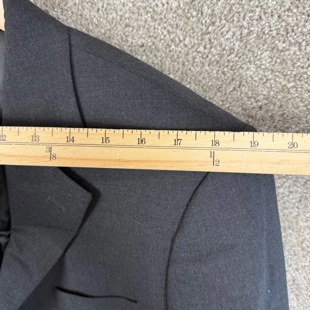 Brooks Brothers 346 Mens 40R Stretch Wool Blazer 3-Button Sport Coat Charcoal